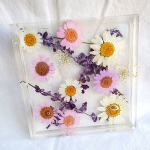 Handmade Pressed Flower Coaster